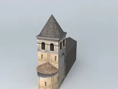Church Jalmontiers Free 3D model