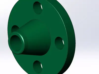 Flanges ANSI B16 Classe 300 lbs Modelos cad 3D Low-poly 3D model