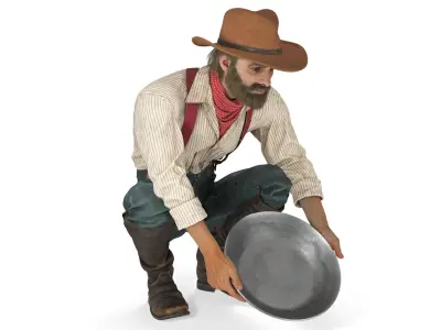 Working Gold Rush Miner 3D model