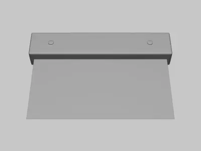 Pastry Dough Scraper - Geometry Only No Textures No Materials 3D model purchase