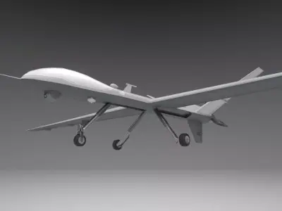 MQ9 Reaper Drone Low-poly 3D model