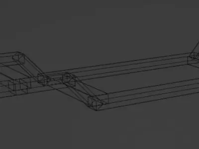 Basic Low Poly Chassis Free low-poly 3D model