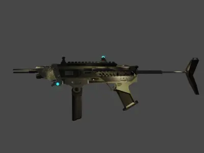 Y-41 HOG SMG Low-poly 3D model
