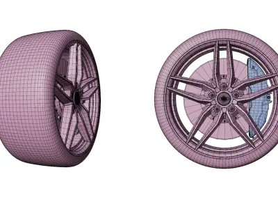 Audi Tire High Performance 3D model