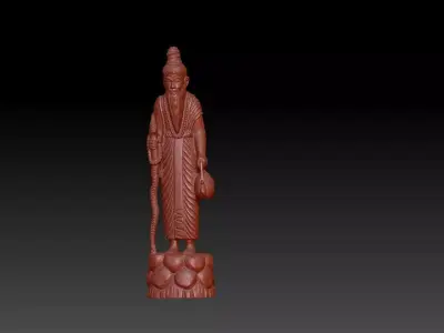 hindi monk 3D print model