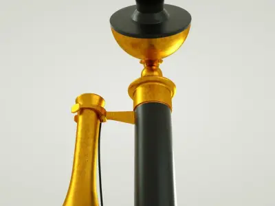 candlestick telephone Low-poly 3D model
