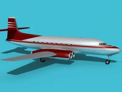 AVRO Canada C-102 Jetliner V03 3D model