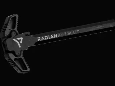 Raptor-LT Ambi Charging Handle Low-poly 3D model