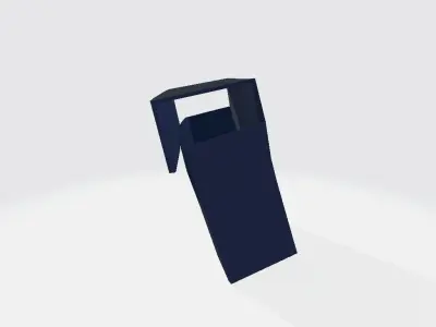 Right Leg MIlitary Bag Low-poly 3D model