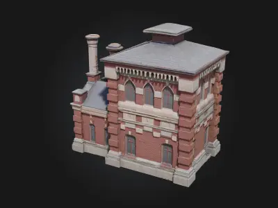 Brickhouse Tower  Sturdy Heights of Historic Architecture 3D model