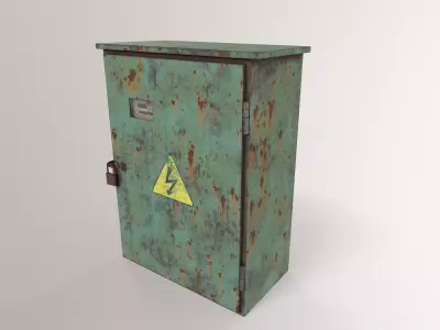 Electricity Box Low-poly 3D model purchase