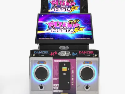 Pump It Up Fiesta Dance Machine 3D model