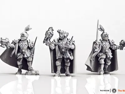 Feudal Guard Female Higher Officers female 3D print model