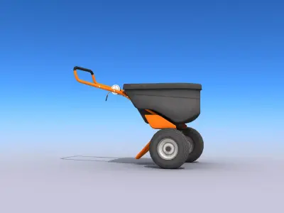 Lawn Spreader Low-poly 3D model