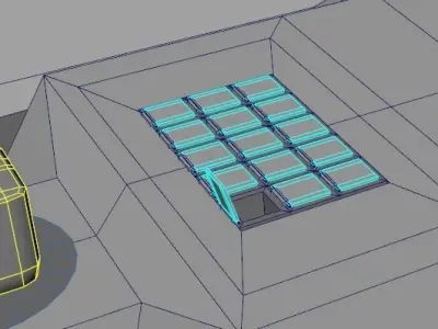 Stealth Frigate Low-poly 3D model purchase