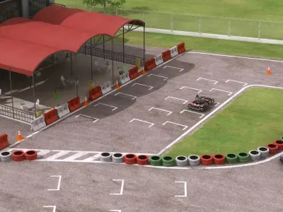 Go Karting Race Track 3D model