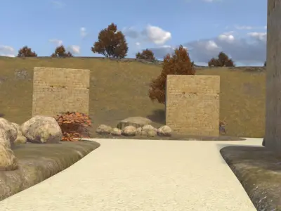 Ancient Settlement In Autumn 3D model purchase