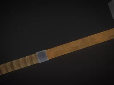 War Hammer Low-poly 3D model