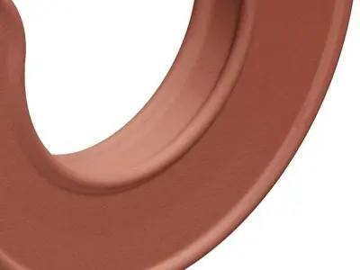 Plastic Crane Hook 3D model