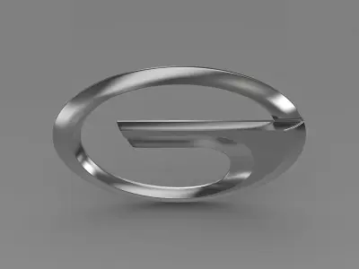 gac logo 3D model by Sergey