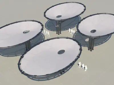Tensile Membrane Structure 3D model