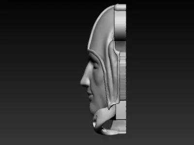 Warrior Face Model 3D print model