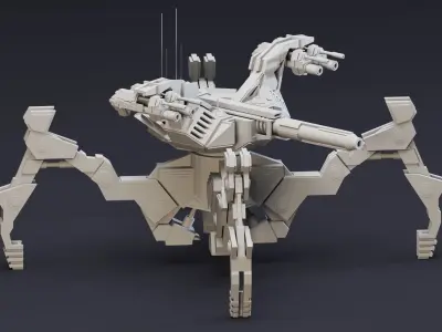 6 War Robots- Vol 01- High detail 3d models Low-poly 3D model