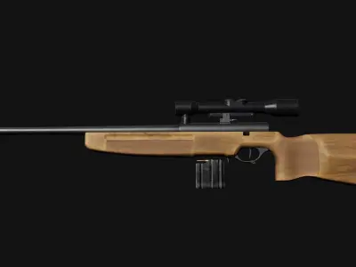 SSG 82 Sniper Rifle Low-poly 3D model