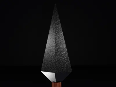 kunai Free low-poly 3D model buy