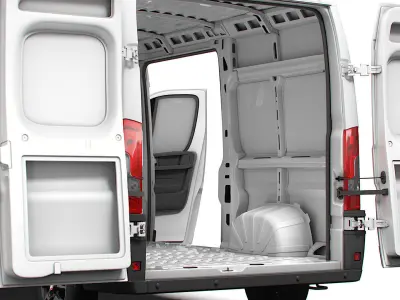 Fiat Ducato Van L2H2 HQ Interior 2023 3D model