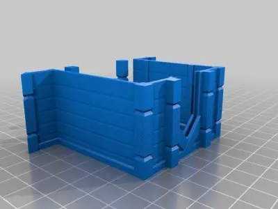 small beautiful brown Viking Village model 3D model