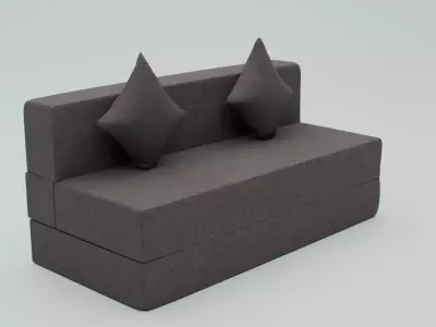 Chesterfield Sofa Low-poly 3D model