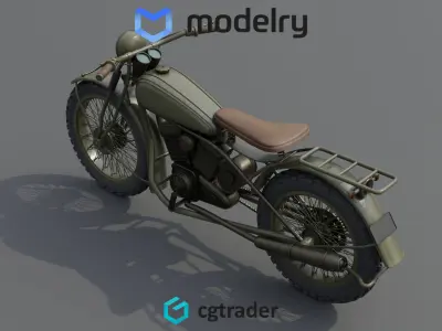 Trail Motorcycle 3D model