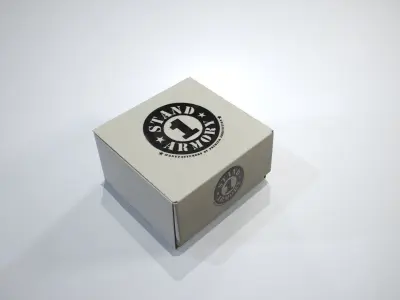 Cardboard Box Low-poly 3D model 4