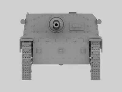 Semovente 75 34 M 42 3D model