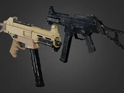 Weapons Pack 4 Low-poly 3D model