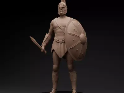Spartan Hoplite 3D model