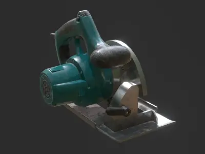 Circular Saw Low-poly 3D model