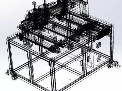 Three-Station Hot Press Watch and Wristband Press-Fitting 3D model