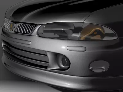 Proton Wira 1995 3D model