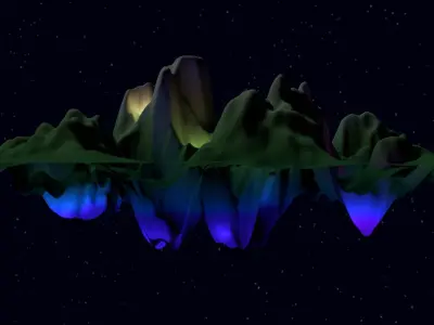 Sci-fi valley 3D model