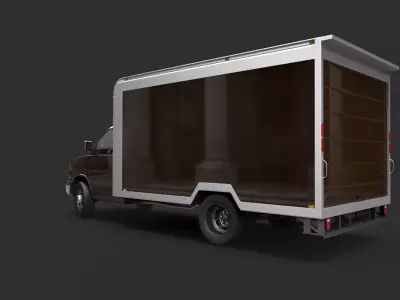 GMC Savana 2018 Box Van 3D model