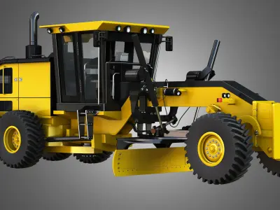 JD - 870GGP - Motor Grader Free 3D model