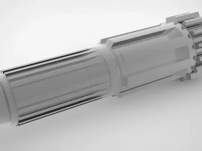 cogwheel metal tube Free 3D model