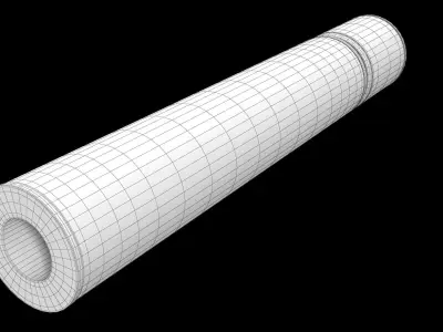 Silencer Low-poly 3D model purchase