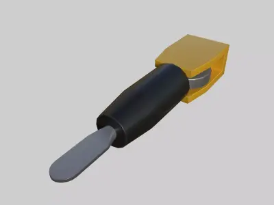 Permanent Cautery Spatula Free low-poly 3D model