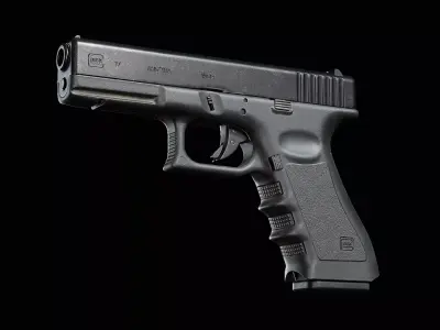 Glock17 Low-poly 3D model