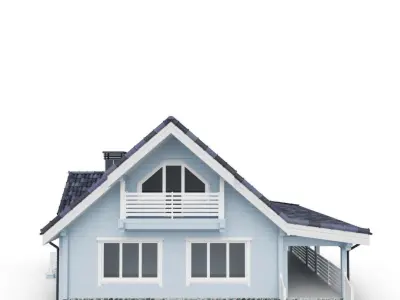 Private house 3D 3D model purchase