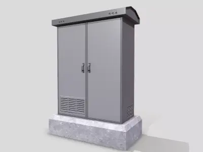 Electric Box 3D Low-poly 3D model