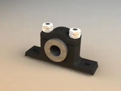 plummer block 1 Free 3D model